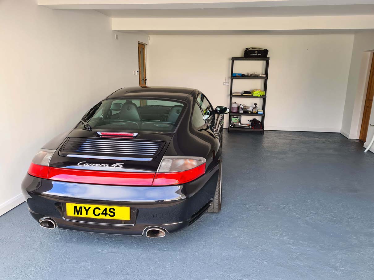 Repainted the floor for her return