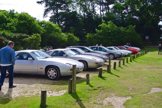 collection of 928's about to depart hatchets pond for Beaulieu